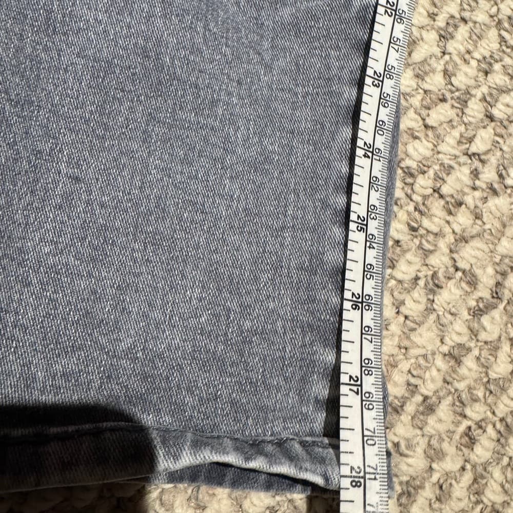 2nd pair- CAbi Medium Gray Skinny Jeans with Distressing - Thumbnail 5