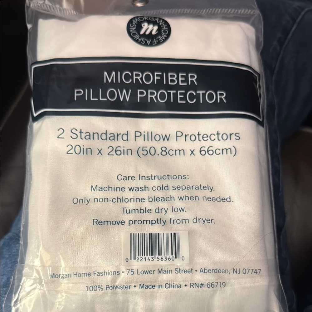 Microfiber Pillow Protector 2 Pack - White - Thumbnail 2
