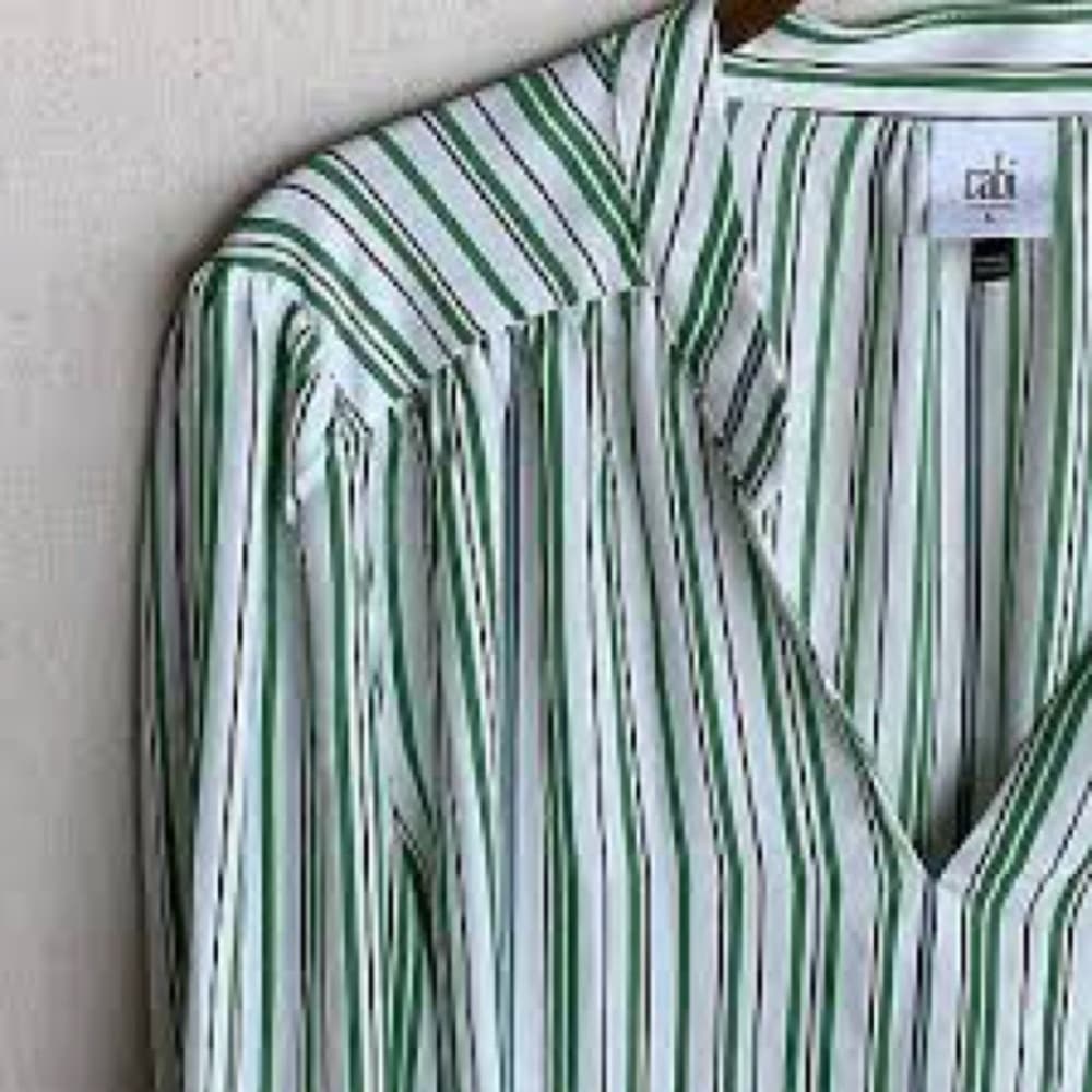 NWT CAbi #5893 Awning Stripe Blouse - Thumbnail 6