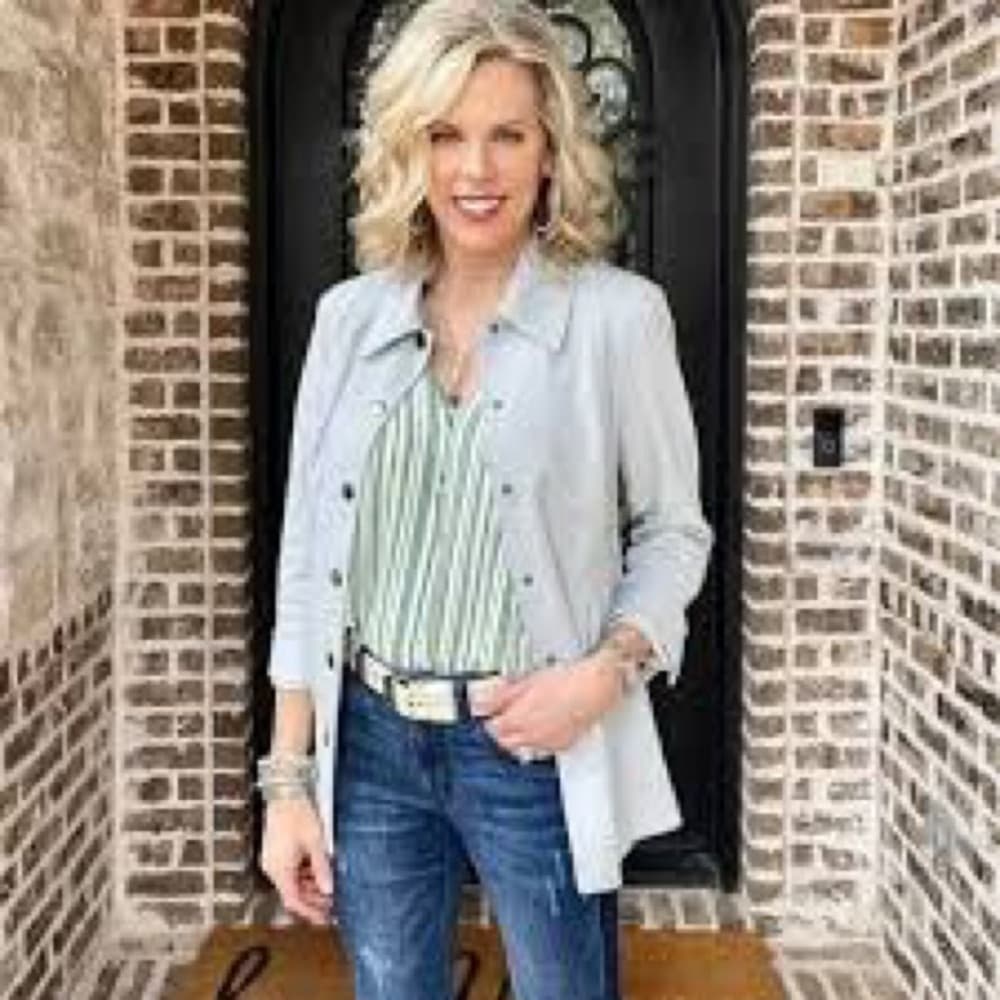 NWT CAbi #5893 Awning Stripe Blouse - Thumbnail 3