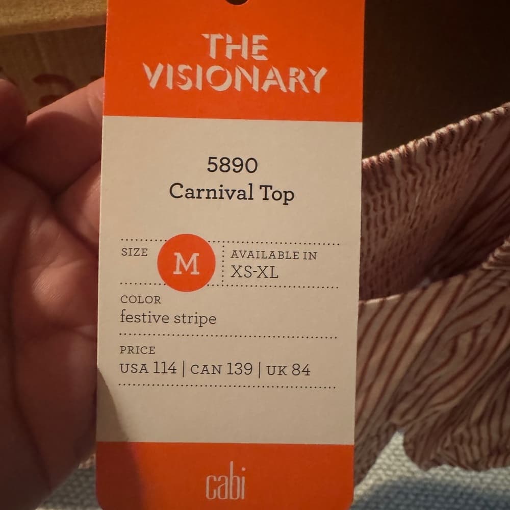 NWT Cabi Carnival Top #5890 - Thumbnail 8