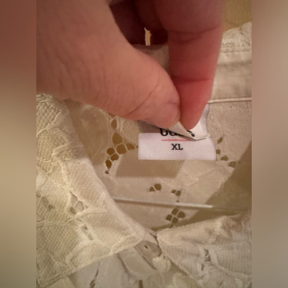 Cabi Ivory Floral Lace Portrait Jacket - Thumbnail 5