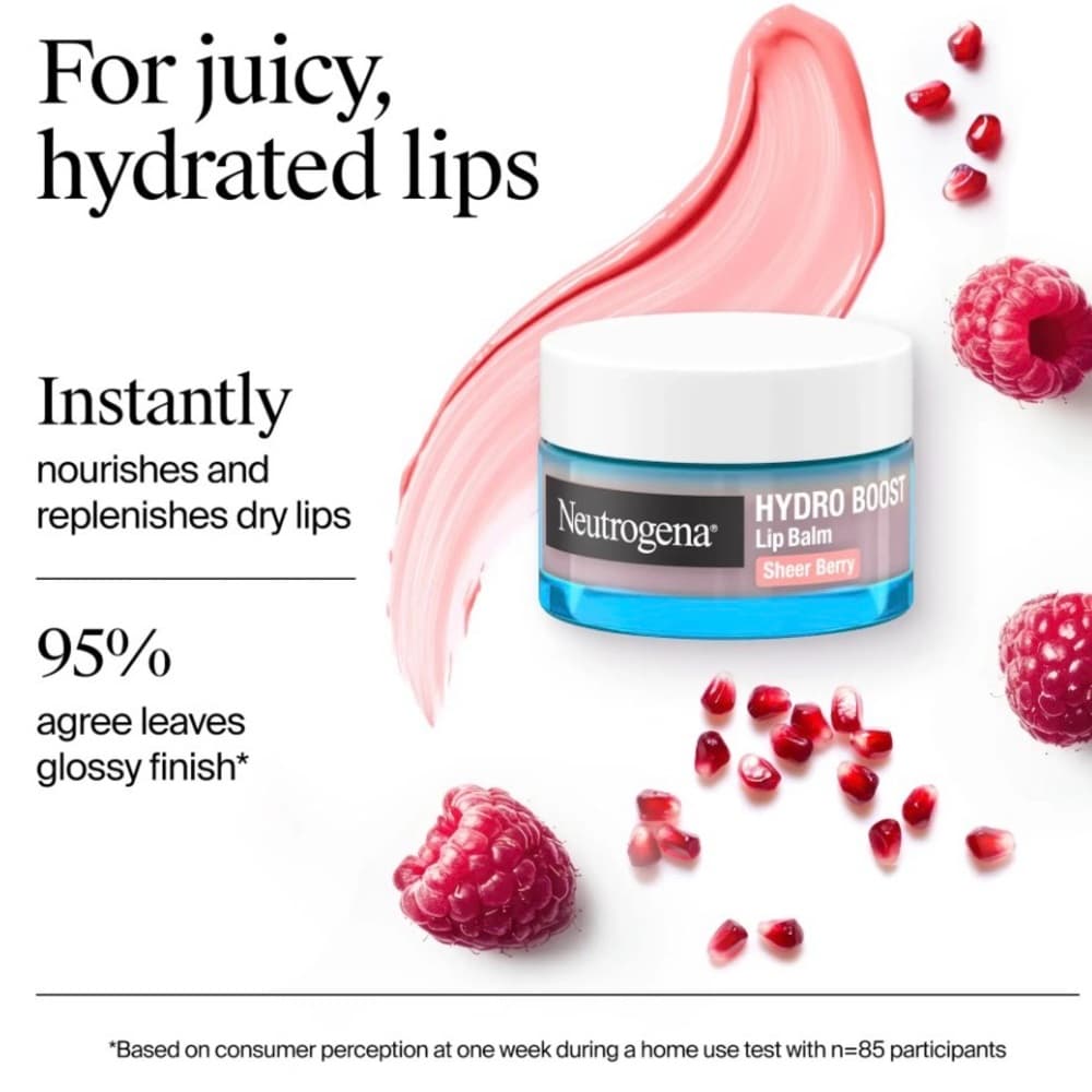 Neutrogena Hydro Boost Lip Balm - Sheer Berry Pink - Thumbnail 11