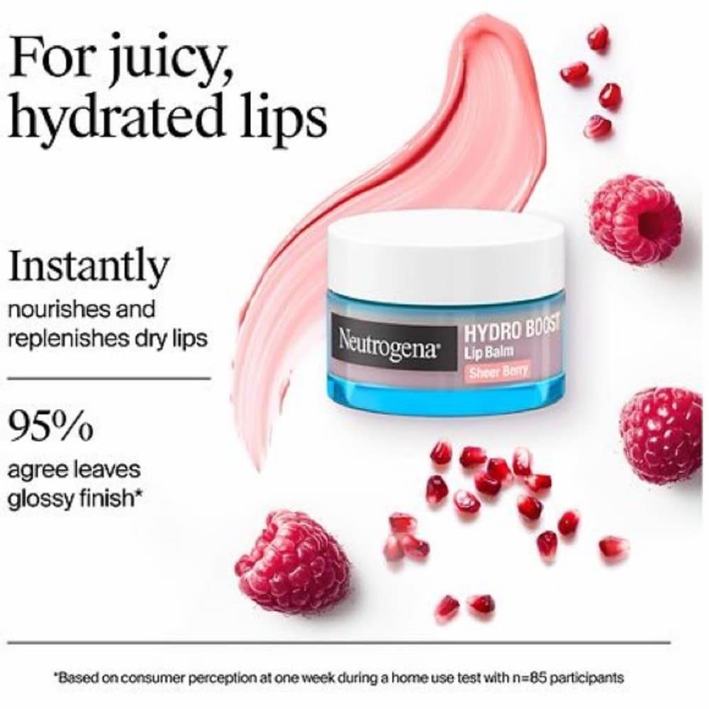 Neutrogena Hydro Boost Lip Balm - Sheer Berry Pink - Thumbnail 5