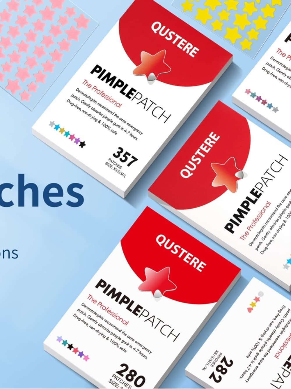 QUSTERE Pimple Patch - Beige/White Acne Patches (288) - Thumbnail 7