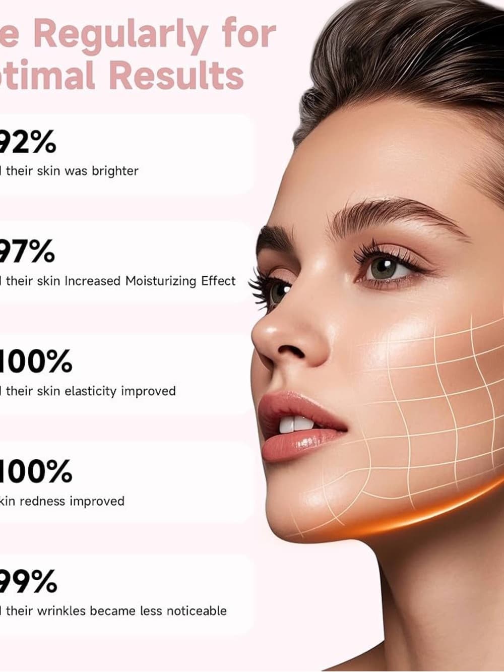 Pink Collagen Jelly Face Mask - Hydrating Sheet Masks (6 Pack) - Thumbnail 5