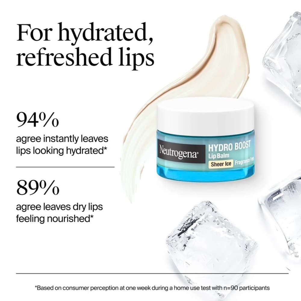 Neutrogena Hydro Boost Lip Balm - Sheer Ice, Blue & White - Thumbnail 8
