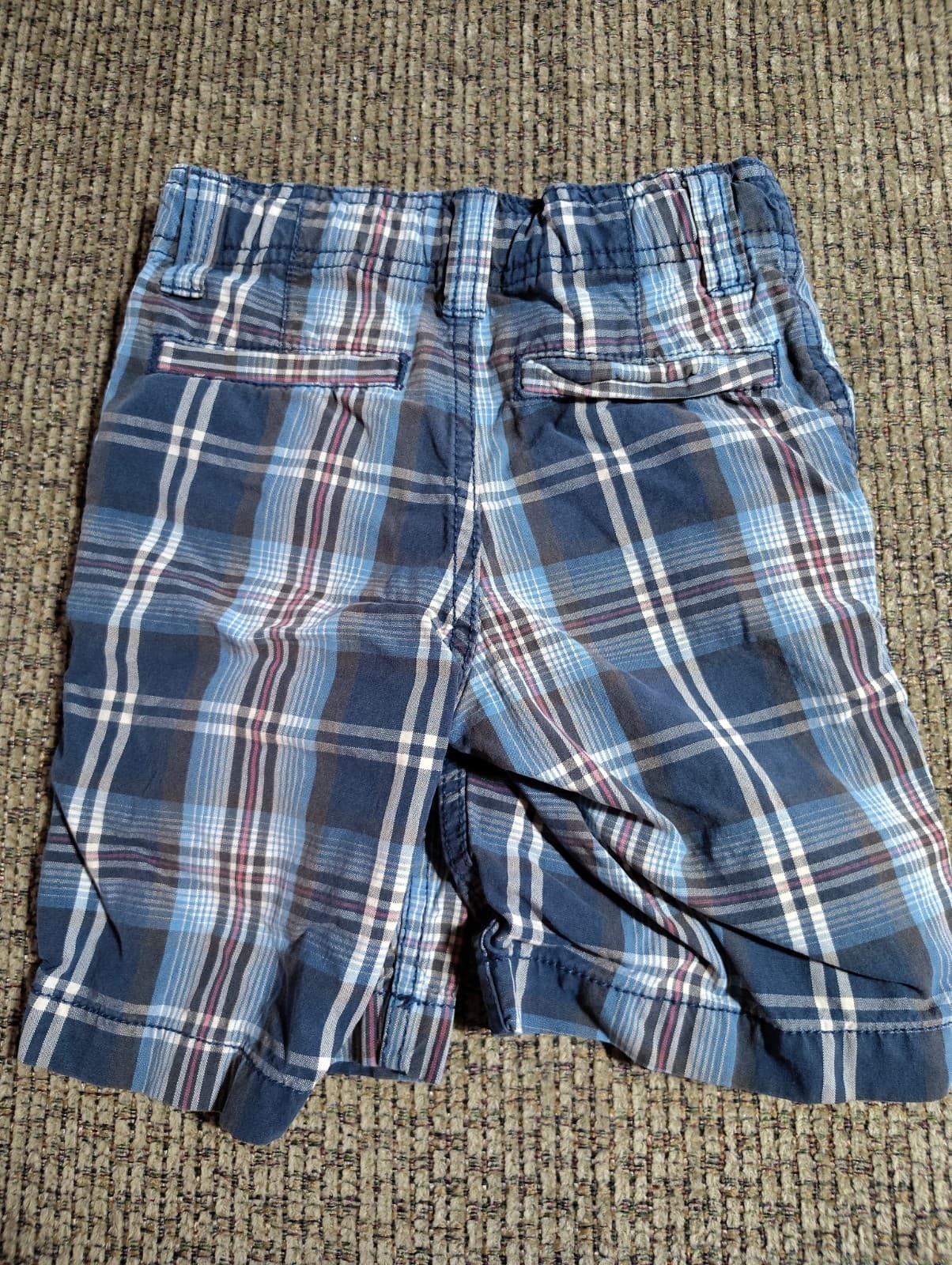 Arizona Jeans boys size 5 blue plaid shorts - Thumbnail 4