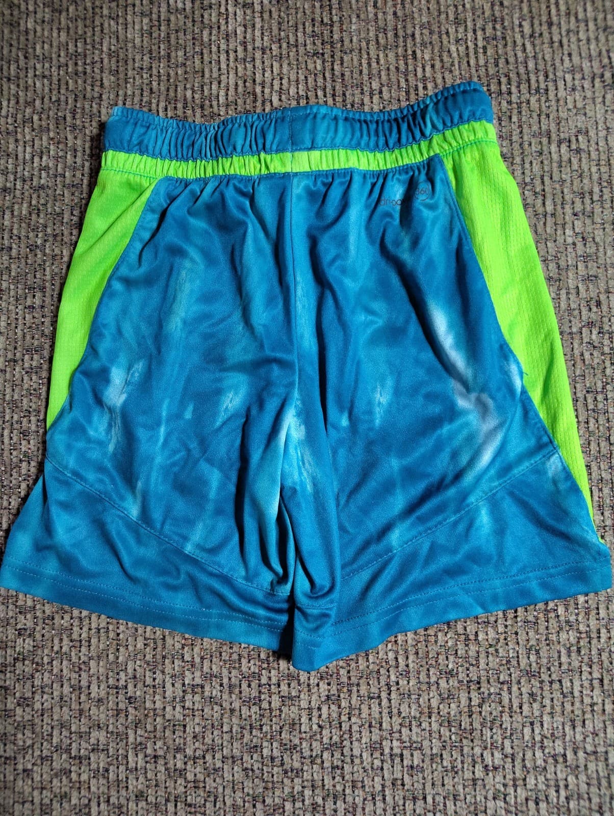 Boys Russell Athletic blue and green shorts size small 6-7#athletic #summer - Thumbnail 3