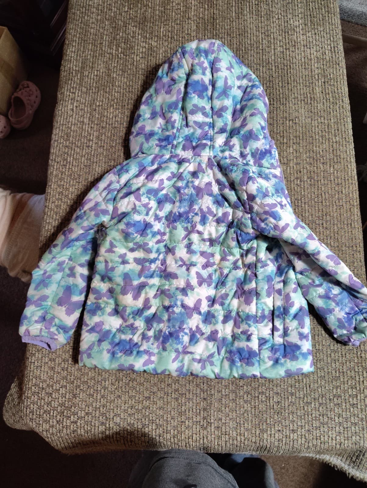 Limited Too Girls 4T Butterfly Print Puffer Coat - Thumbnail 5