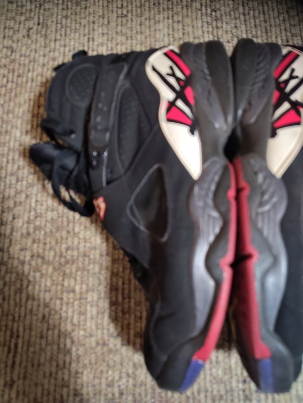 Jordan Air Jordan 8 Retro Playoff 305381-062 Black/True Red High Top Size 11.5 - Thumbnail 9