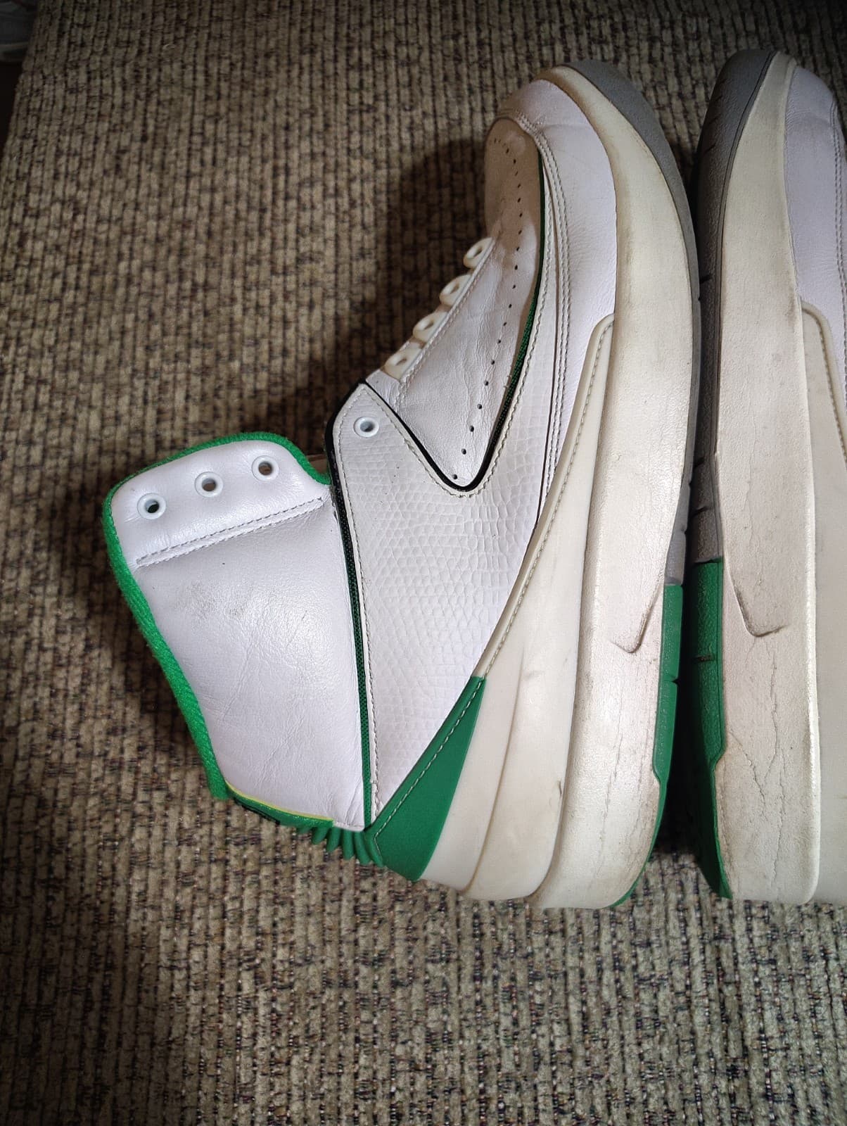 Air Jordan 2 Retro Lucky Green Size 12 Mens With Bucks - Thumbnail 9