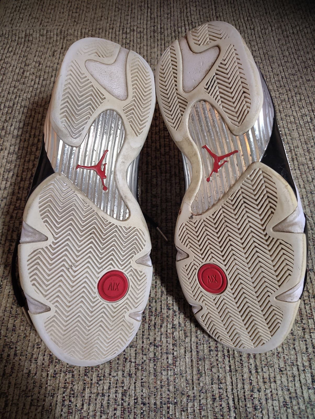 Size 12 - Supreme x Air Jordan 14 Retro White Studded No Box - Thumbnail 14