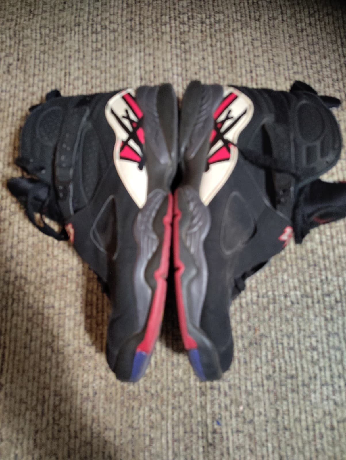 Jordan Air Jordan 8 Retro Playoff 305381-062 Black/True Red High Top Size 11.5 - Thumbnail 8