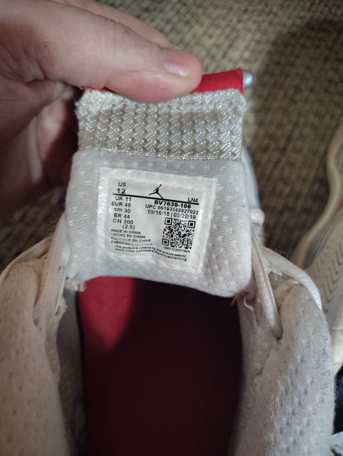 Size 12 - Supreme x Air Jordan 14 Retro White Studded No Box - Thumbnail 18