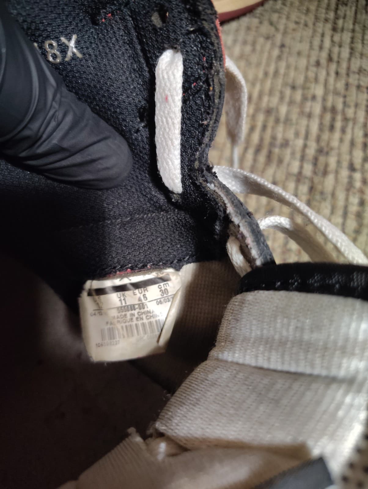 Jordan 1 Retro 2001 Bred Size 12 - Thumbnail 18