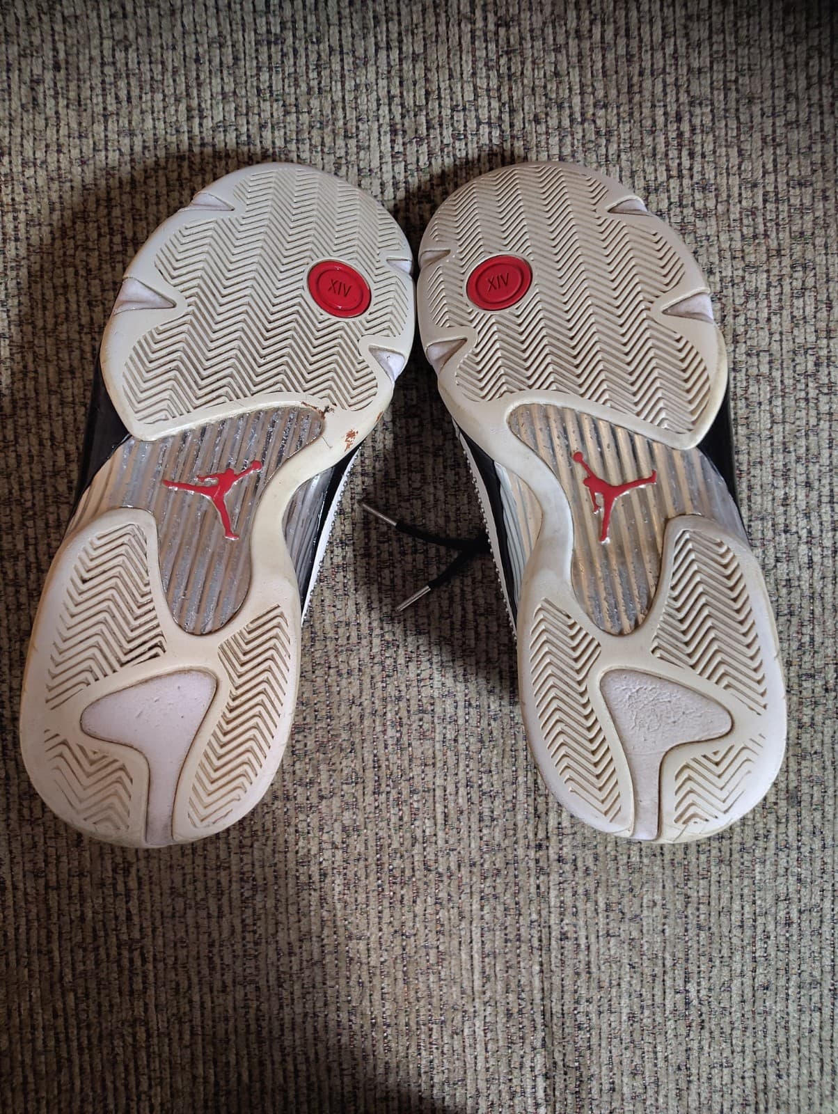 Size 12 - Supreme x Air Jordan 14 Retro White Studded No Box - Thumbnail 15