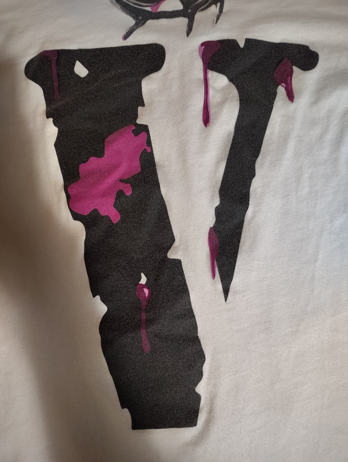 VLONE Jesus Crown Graphic White Men's XL Short Sleeve Cotton T-Shirt - Thumbnail 9