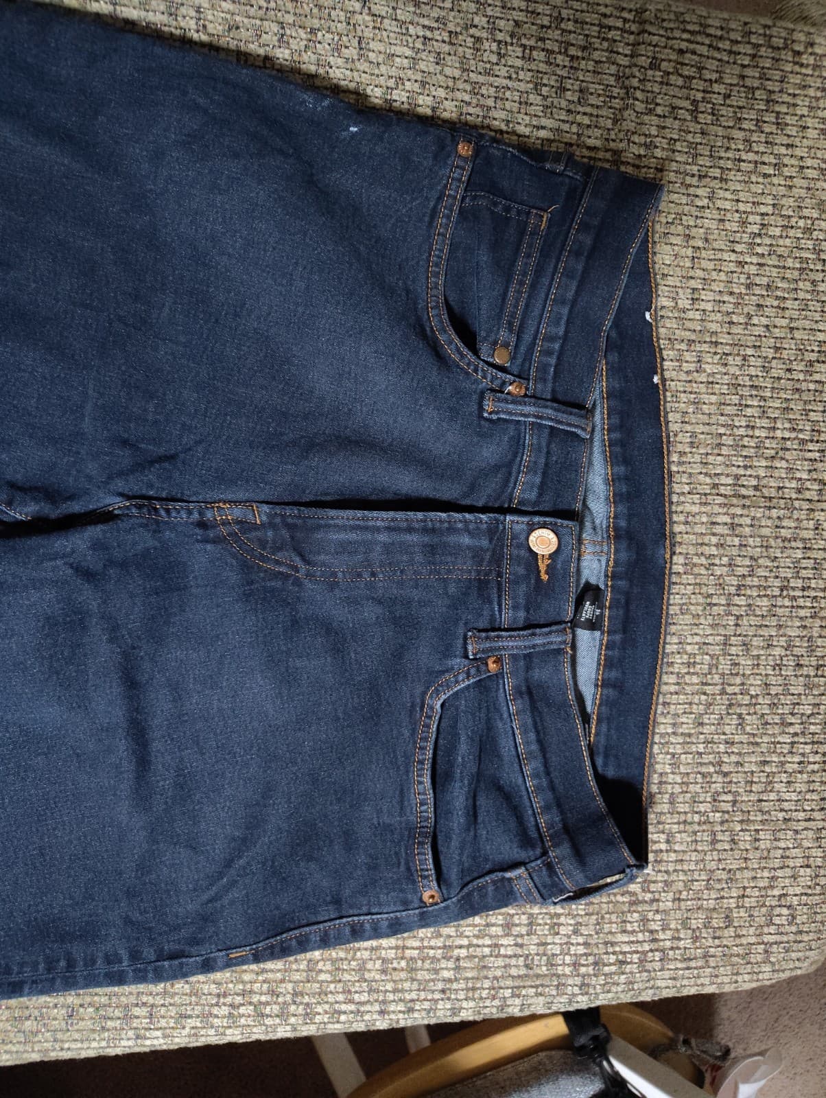 H&M &Denim Mens Jeans Size 29x32 Straight Leg Button Fly Medium Wash 100% Cotton - Thumbnail 2