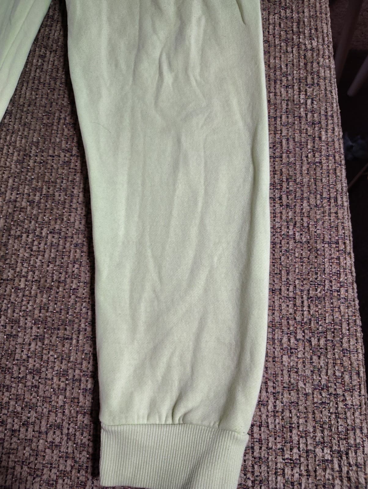 Justice Girl's Size Cozy Fleece Neon Green Jogger Sweatpants Size:XL 16/18 - Thumbnail 3