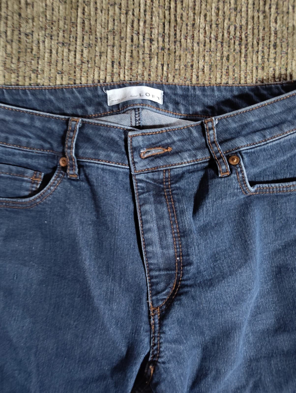 LOFT Womens 6 Jeans Modern Skinny Blue Jeans Denim Dark Low Rise Ladies 28 Waist - Thumbnail 6