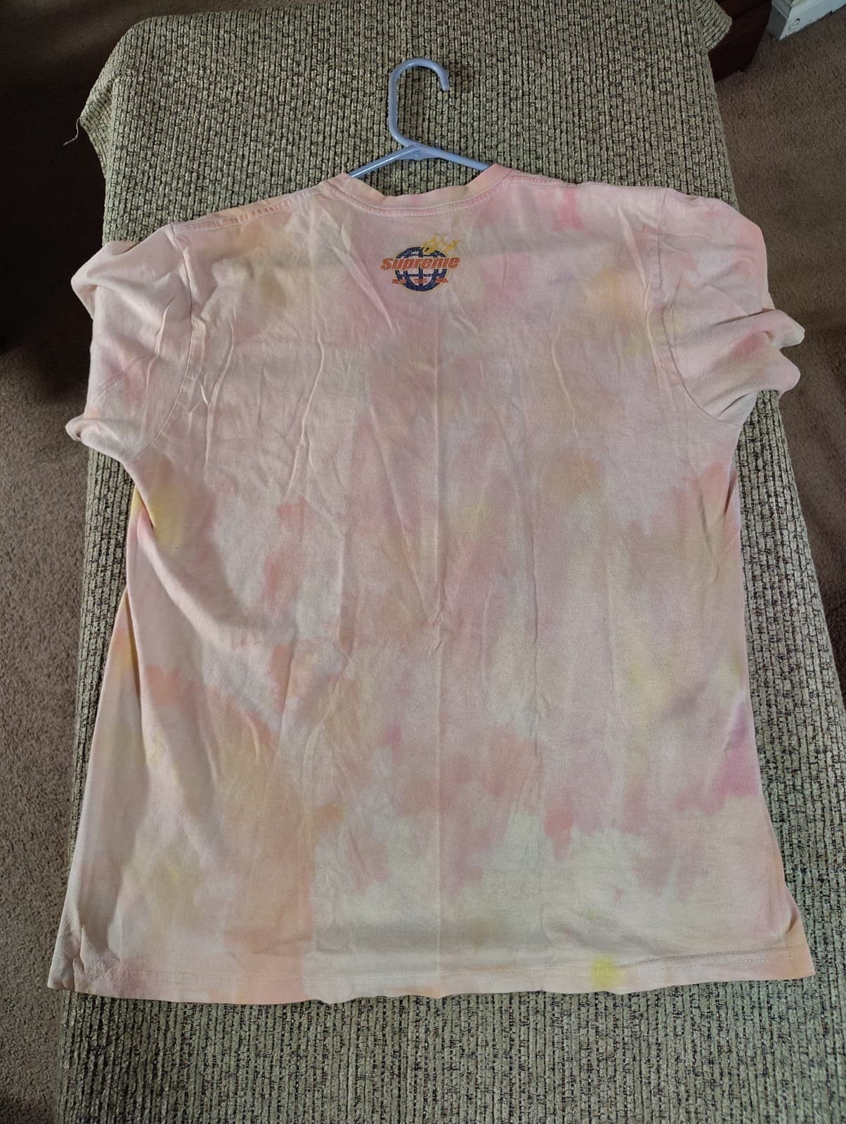 Supreme Mens USA Fire Globe Logo T-Shirt Size Large Cotton Short Sleeve - Thumbnail 2