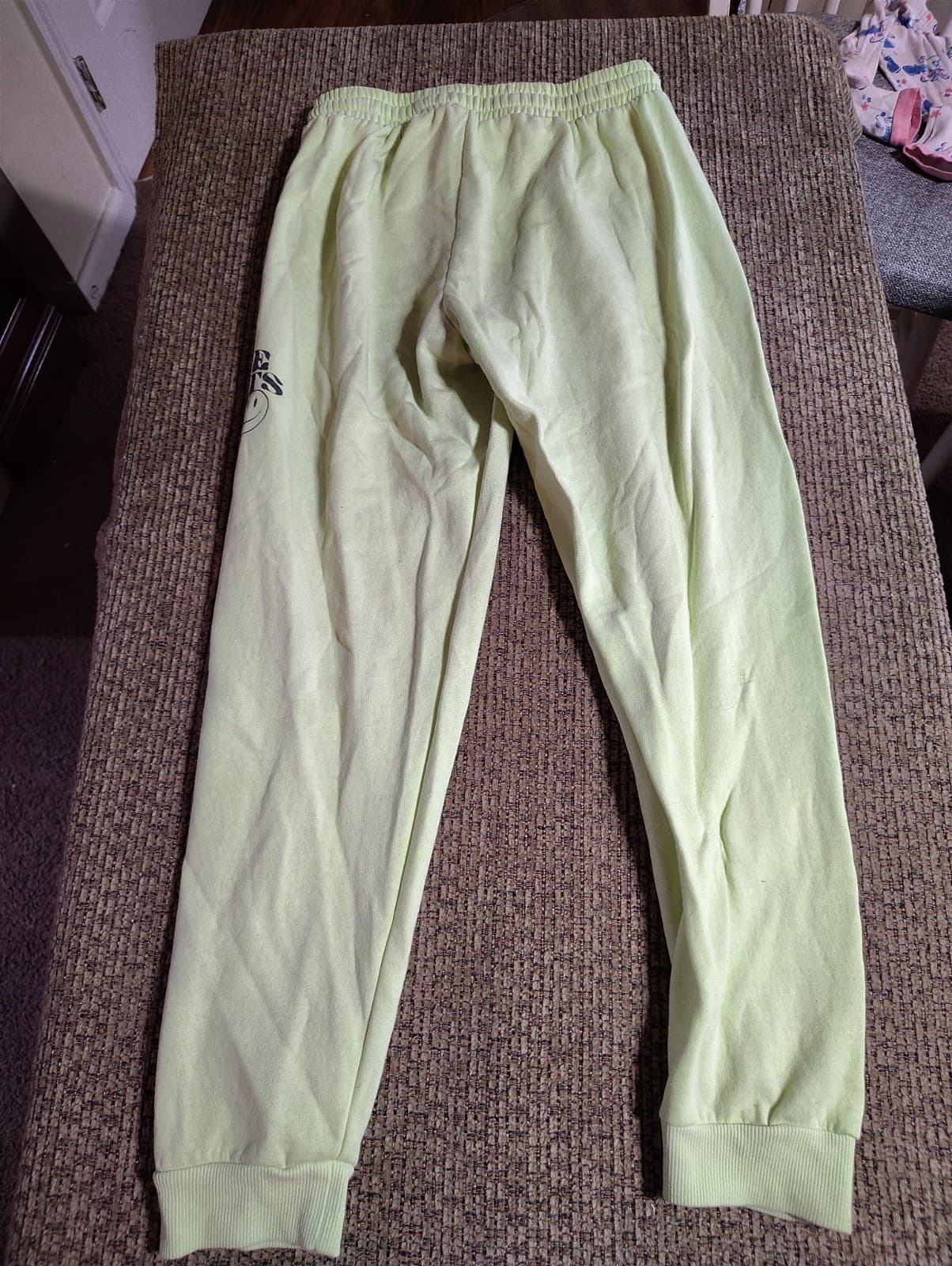 Justice Girl's Size Cozy Fleece Neon Green Jogger Sweatpants Size:XL 16/18 - Thumbnail 10
