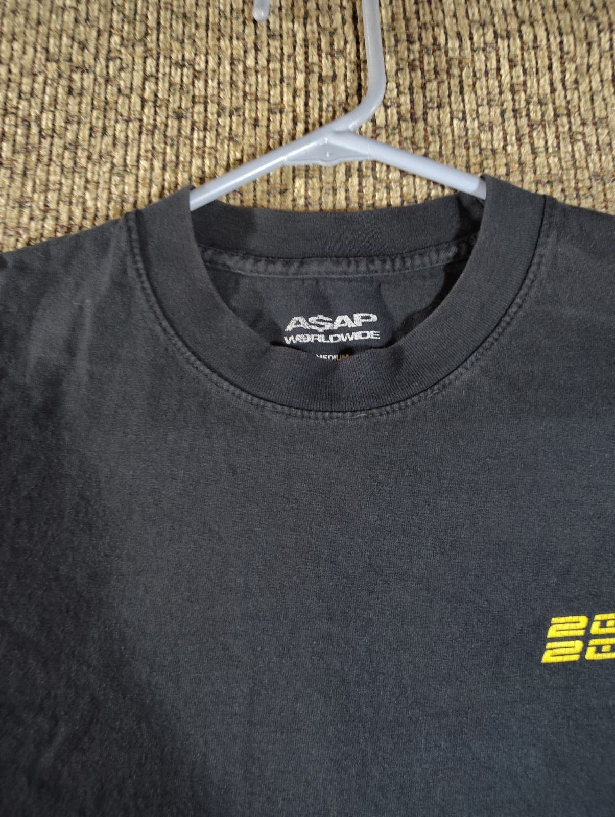 Asap Worldwide Shirt Mens Large Black Graphic Short Sleeve Casual Adult - Thumbnail 3