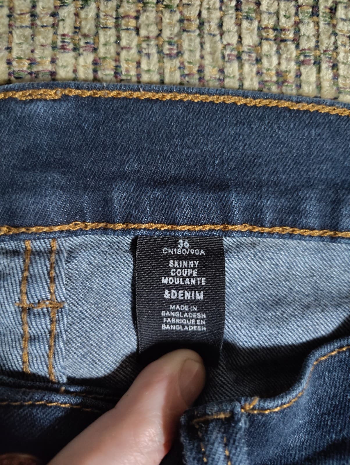 H&M &Denim Mens Jeans Size 29x32 Straight Leg Button Fly Medium Wash 100% Cotton - Thumbnail 3