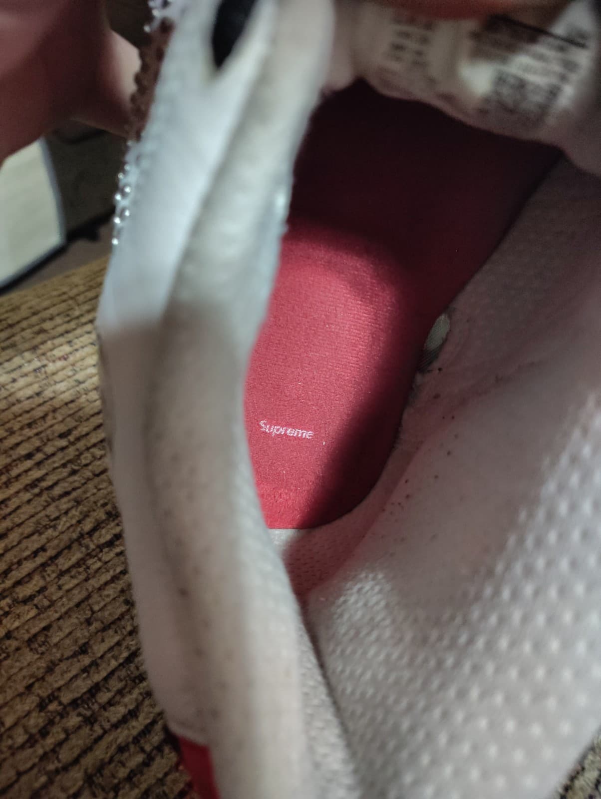Size 12 - Supreme x Air Jordan 14 Retro White Studded No Box - Thumbnail 21