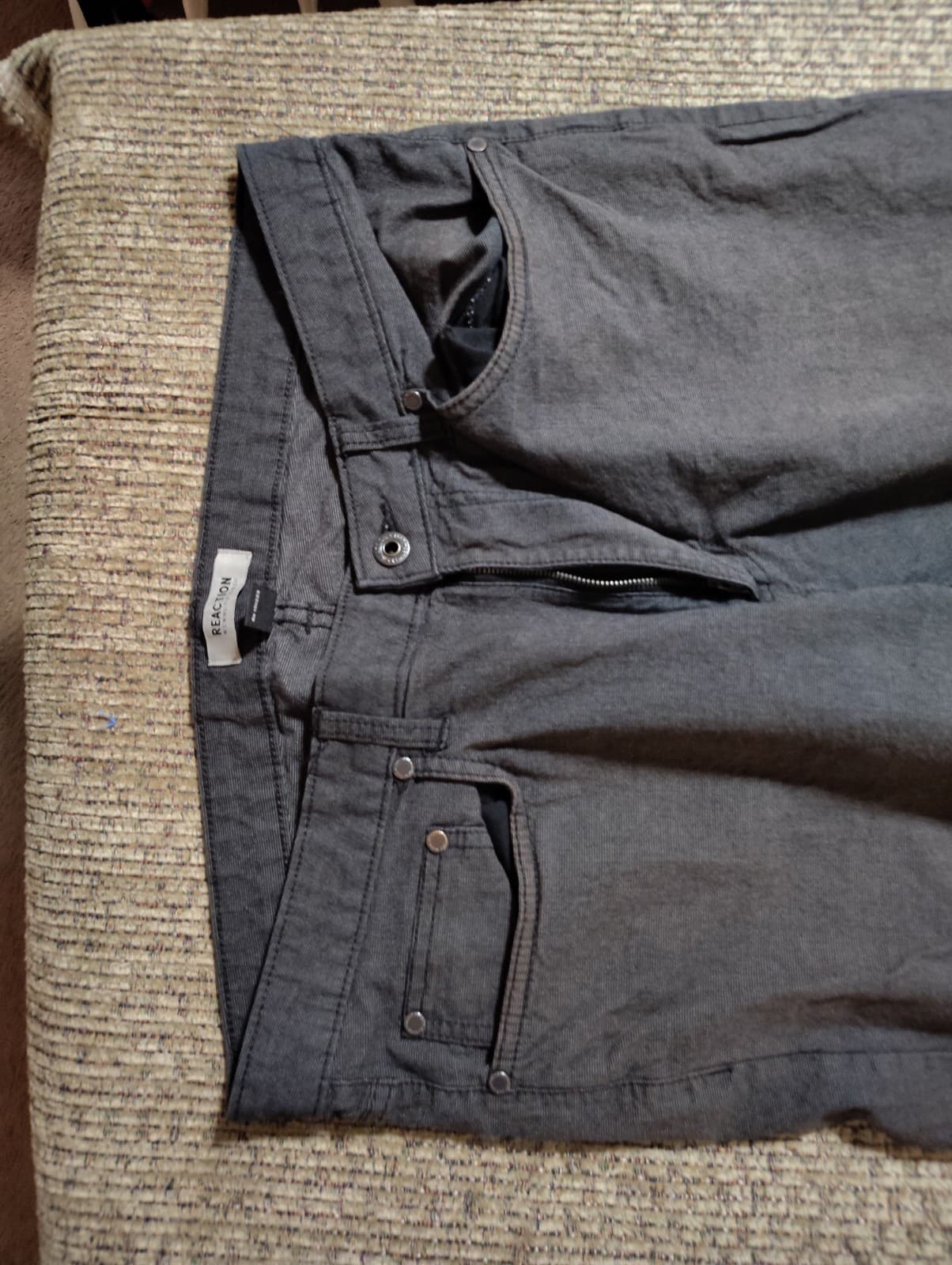 english laundry jeans mens size 32x27 regular straight stretch dark gray - Thumbnail 2