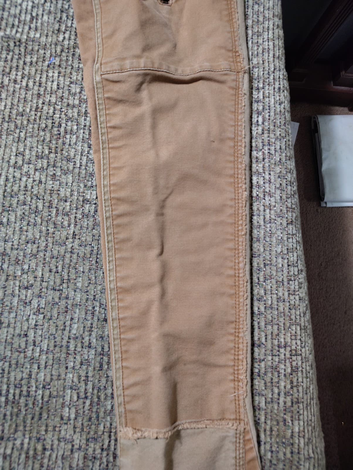 Jordan Craig Legacy Edition Ross Patchwork Jeans Mens 34/36 Tan Multi Pocket - Thumbnail 5