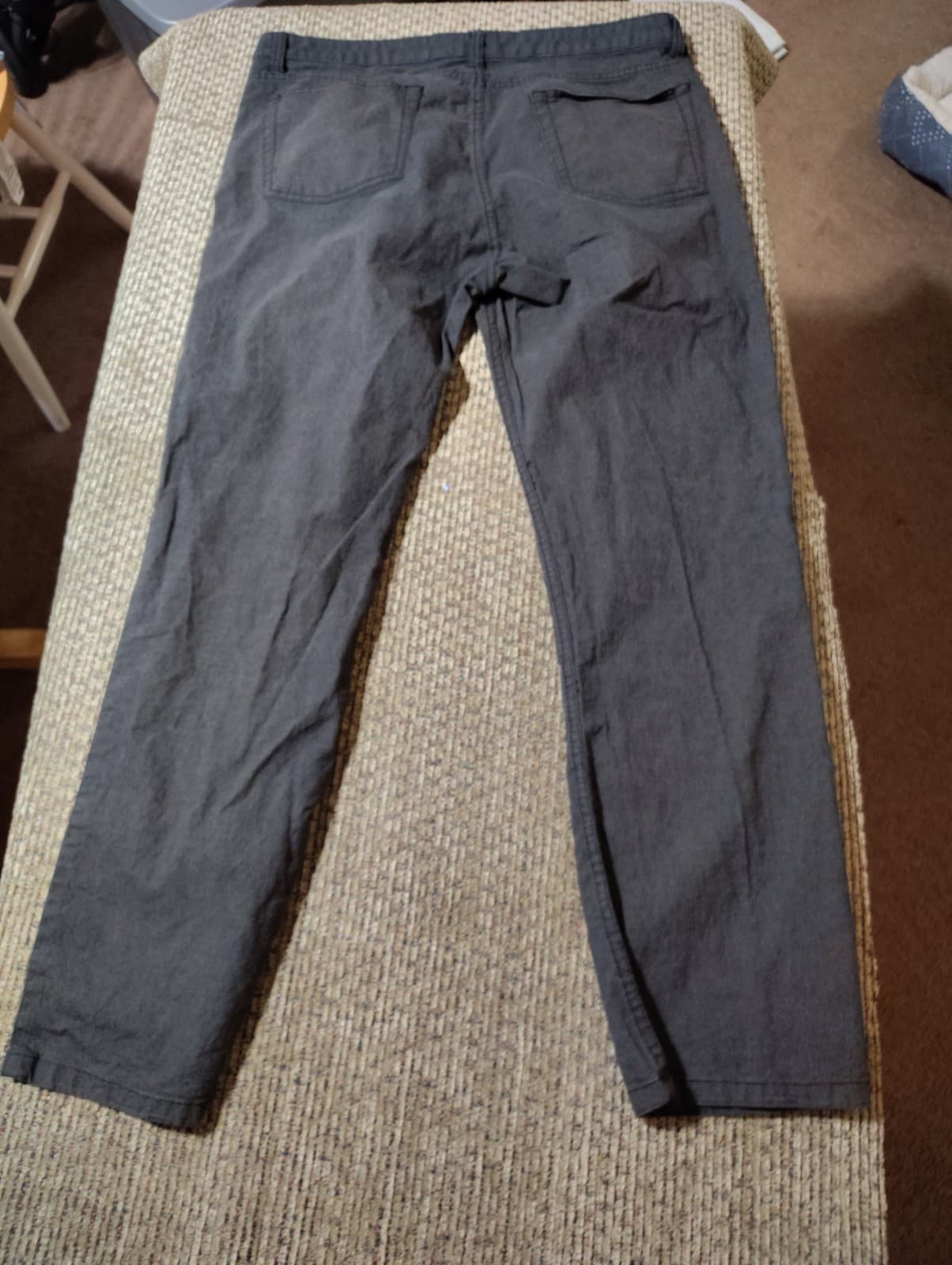 english laundry jeans mens size 32x27 regular straight stretch dark gray - Thumbnail 3
