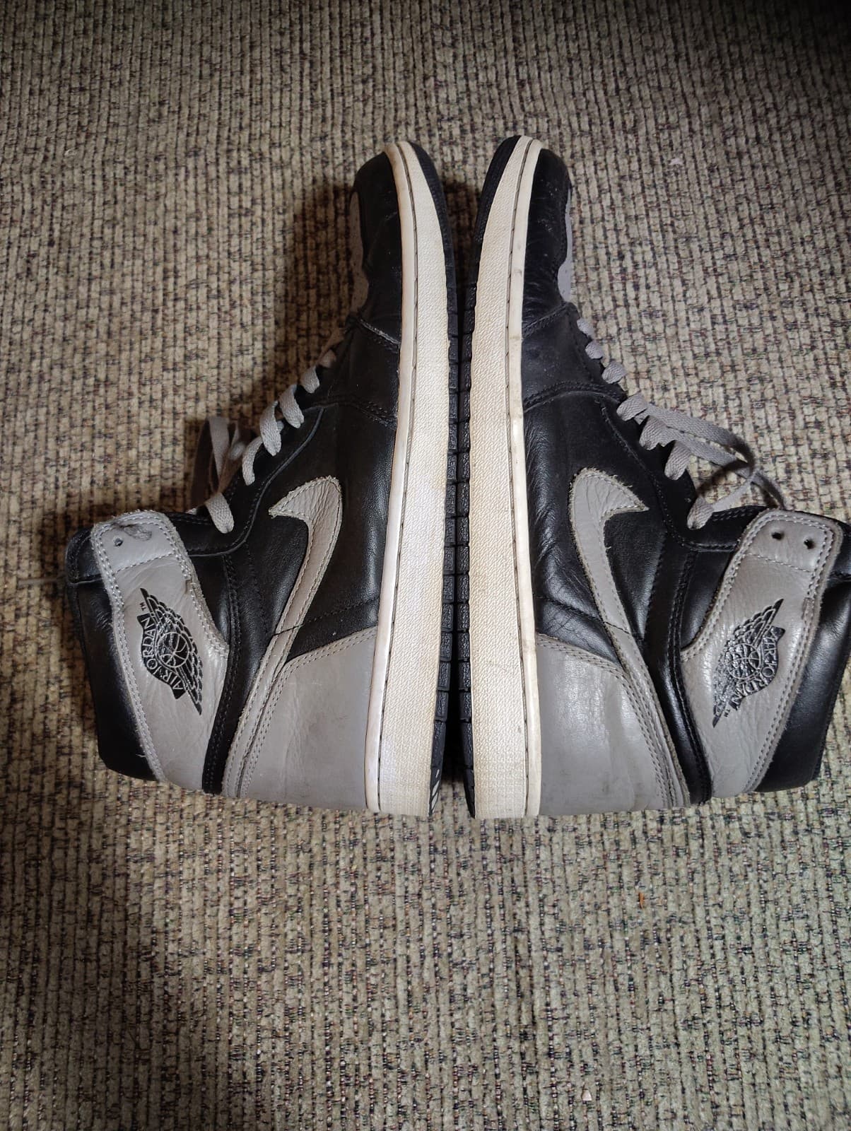 Nike Air Jordan High-Top Sneakers Black/Grey Size 12 - Thumbnail 8