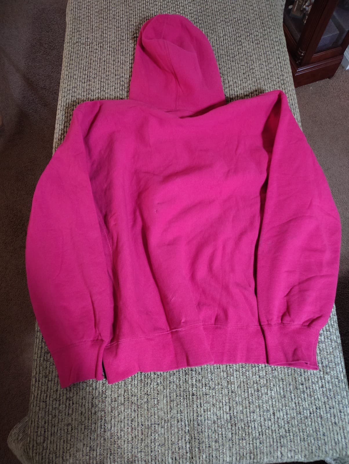 Supreme Reverse Logo Hooded Sweatshirt Fuchsia Pink Hoody 2023 Collection M VGC - Thumbnail 4