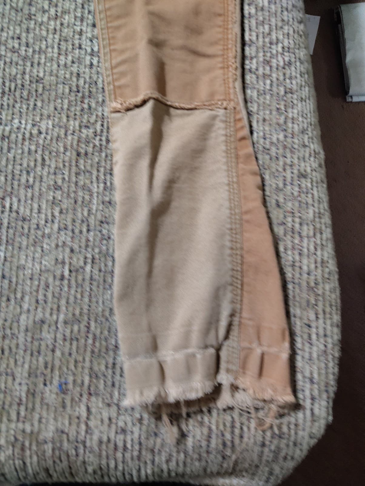 Jordan Craig Legacy Edition Ross Patchwork Jeans Mens 34/36 Tan Multi Pocket - Thumbnail 3
