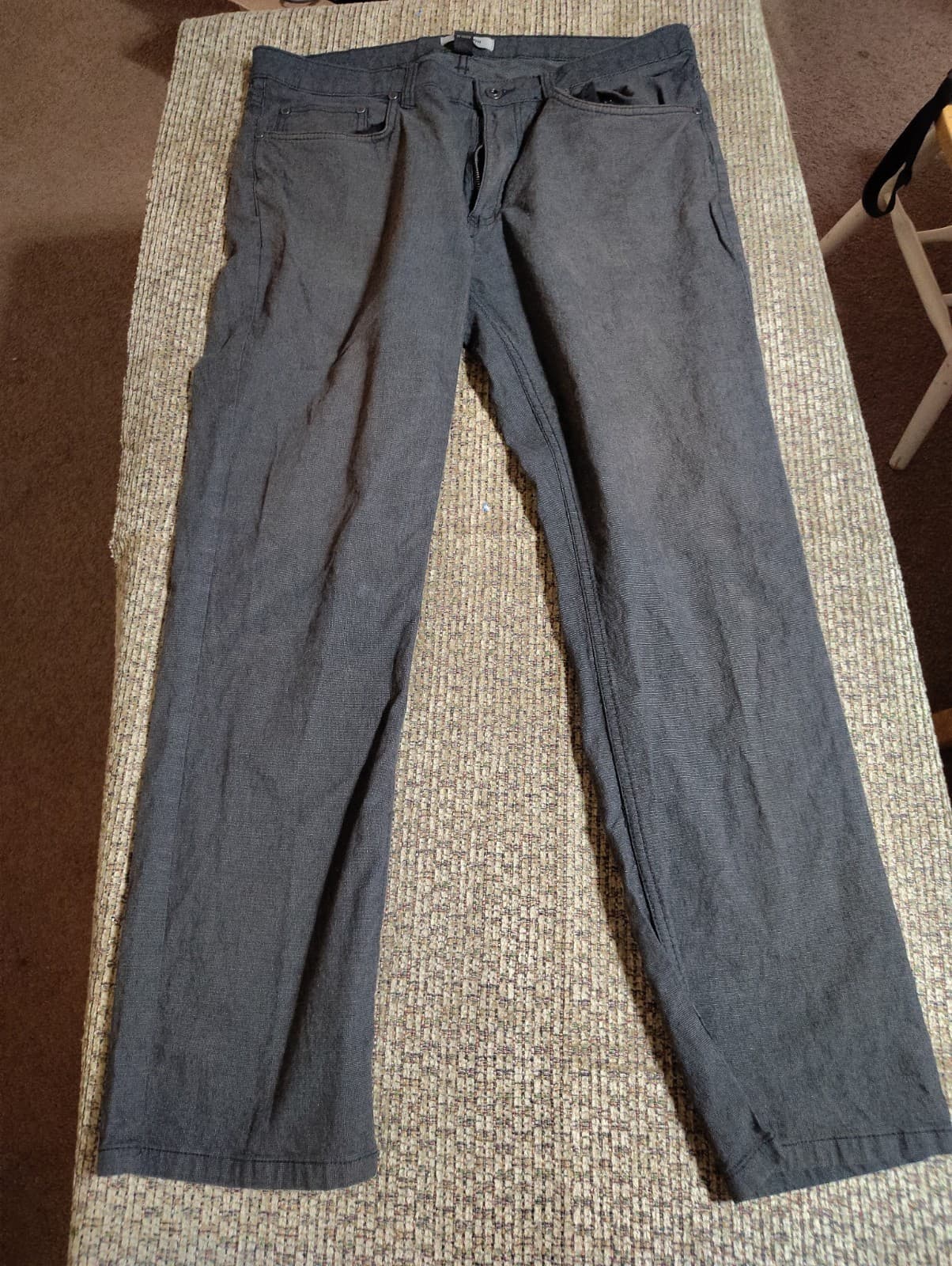 english laundry jeans mens size 32x27 regular straight stretch dark gray