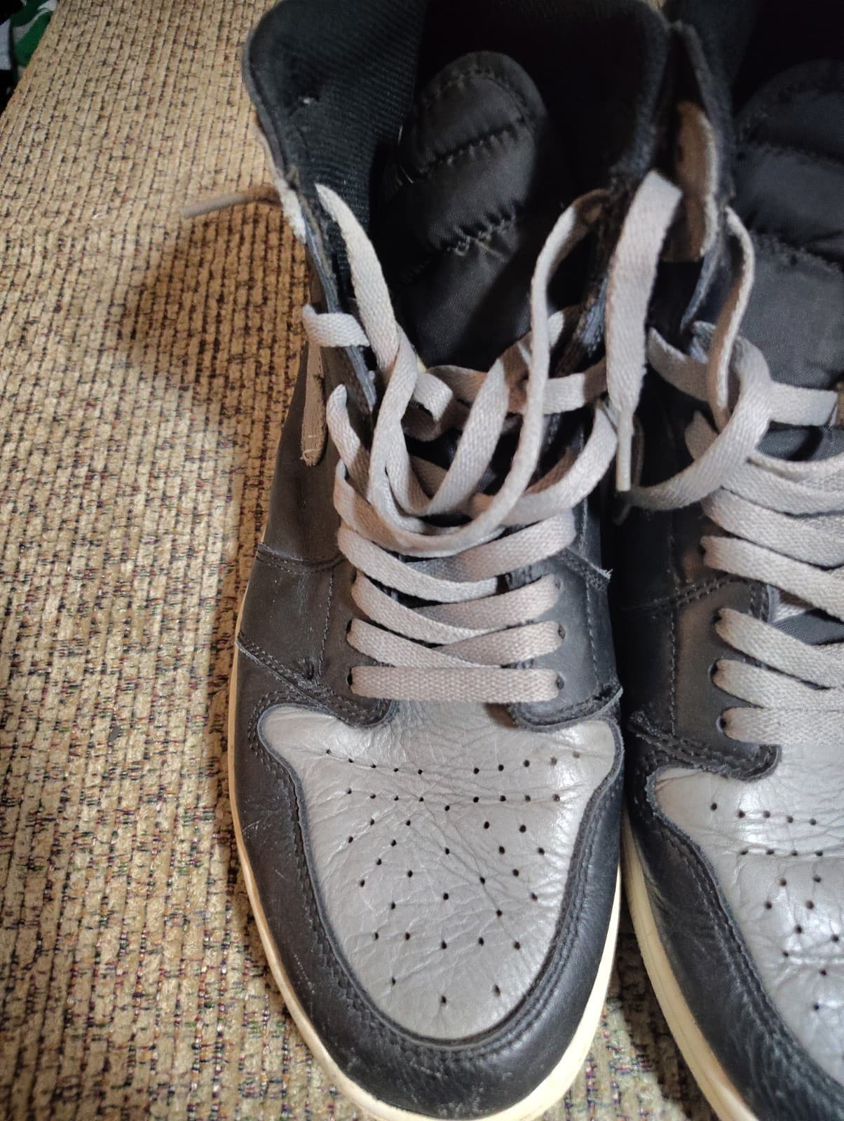 Nike Air Jordan High-Top Sneakers Black/Grey Size 12 - Thumbnail 3