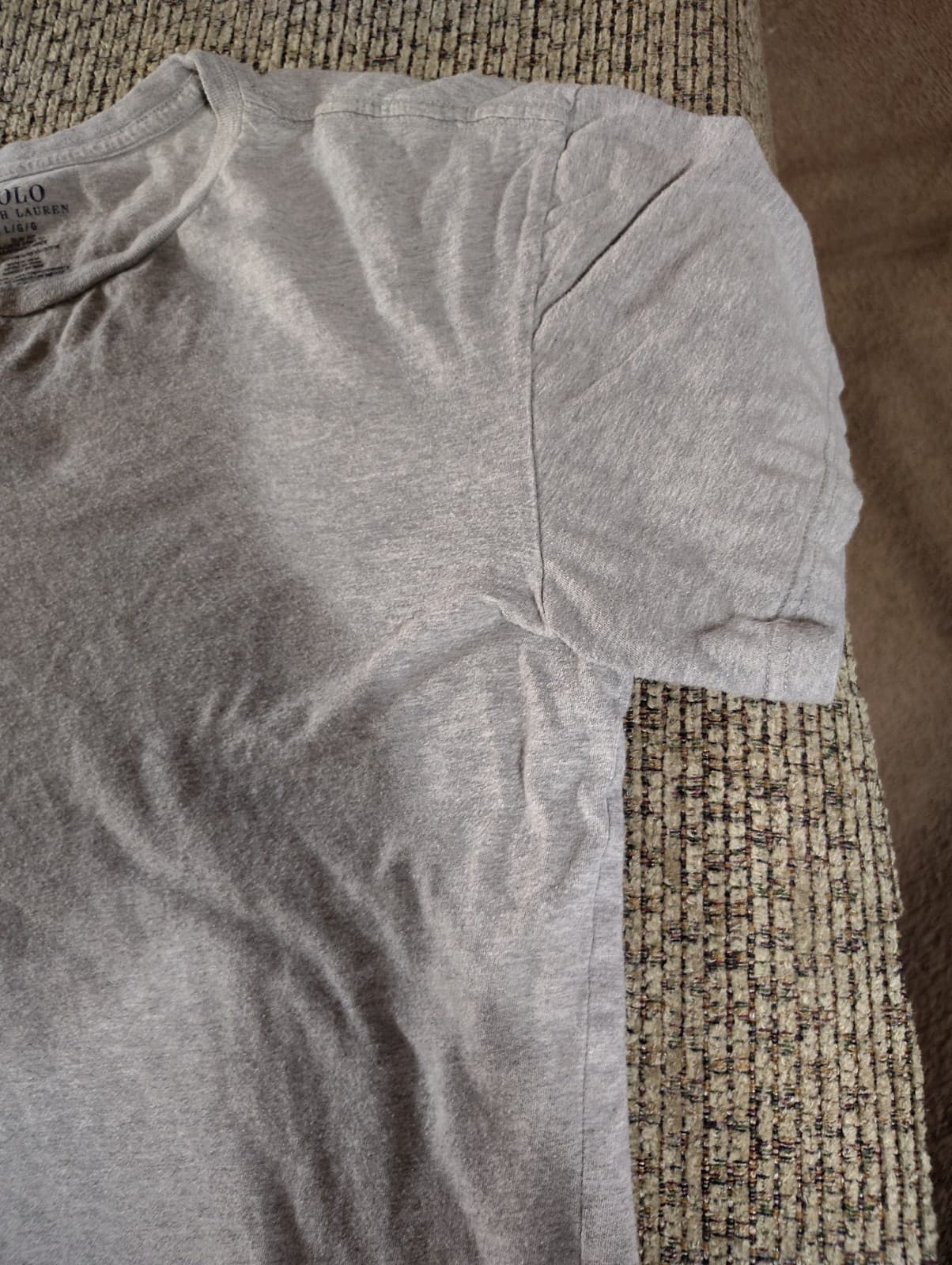 Polo Ralph Lauren Men's Tee Tan Size Large Short Sleeve - Thumbnail 3