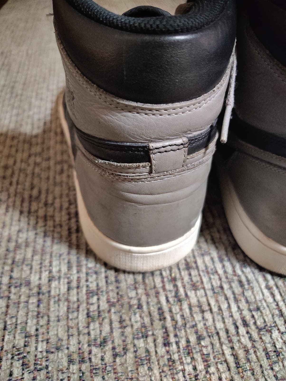 Nike Air Jordan High-Top Sneakers Black/Grey Size 12 - Thumbnail 12