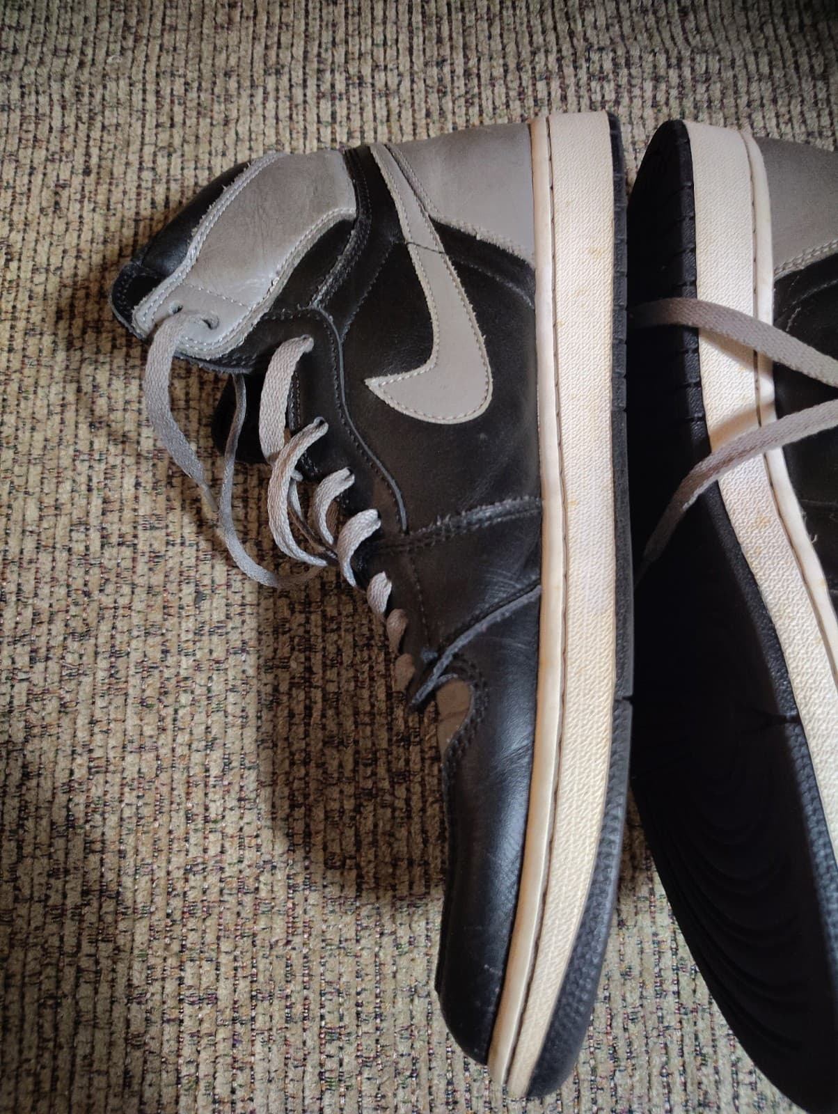 Nike Air Jordan High-Top Sneakers Black/Grey Size 12 - Thumbnail 6