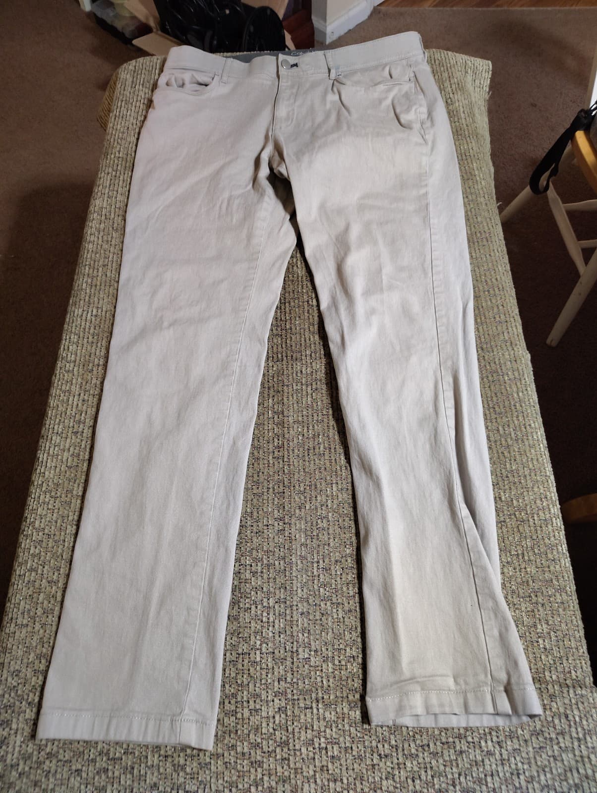 Calvin Klein Gray Jeans Men's Size W36 x L30 Slim Fit Denim Stretch Flex Waist