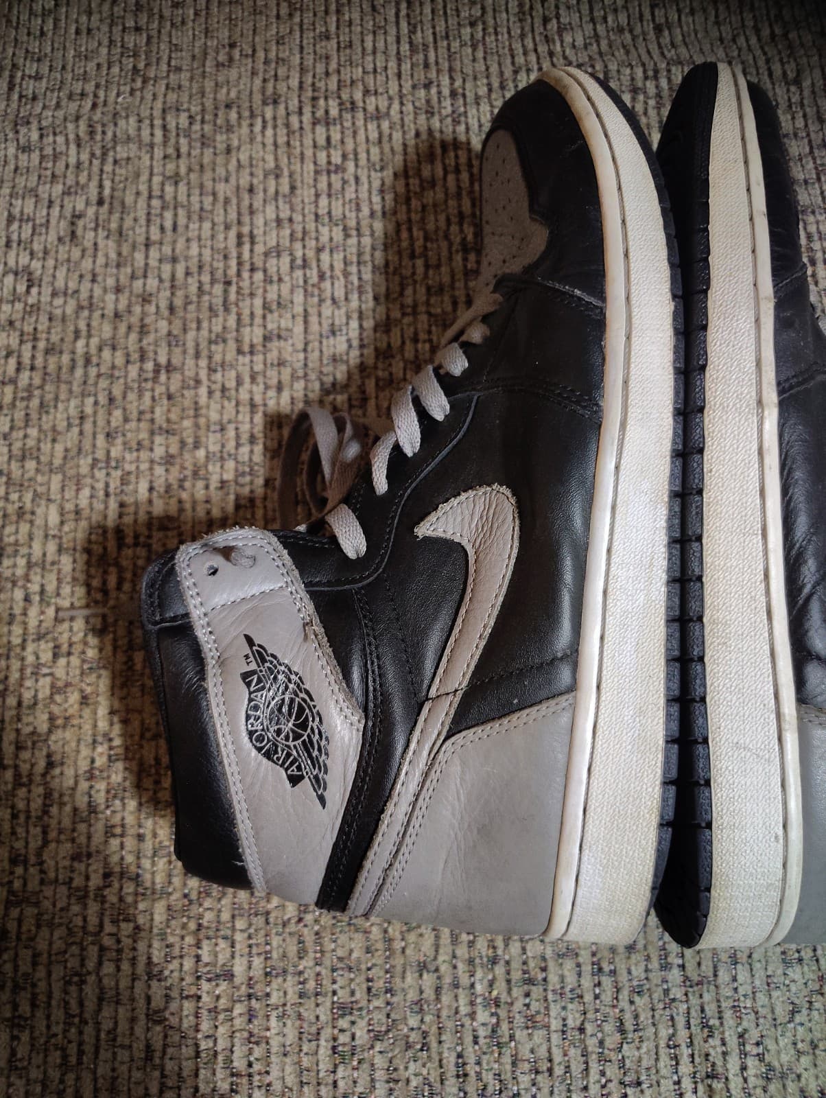 Nike Air Jordan High-Top Sneakers Black/Grey Size 12 - Thumbnail 9