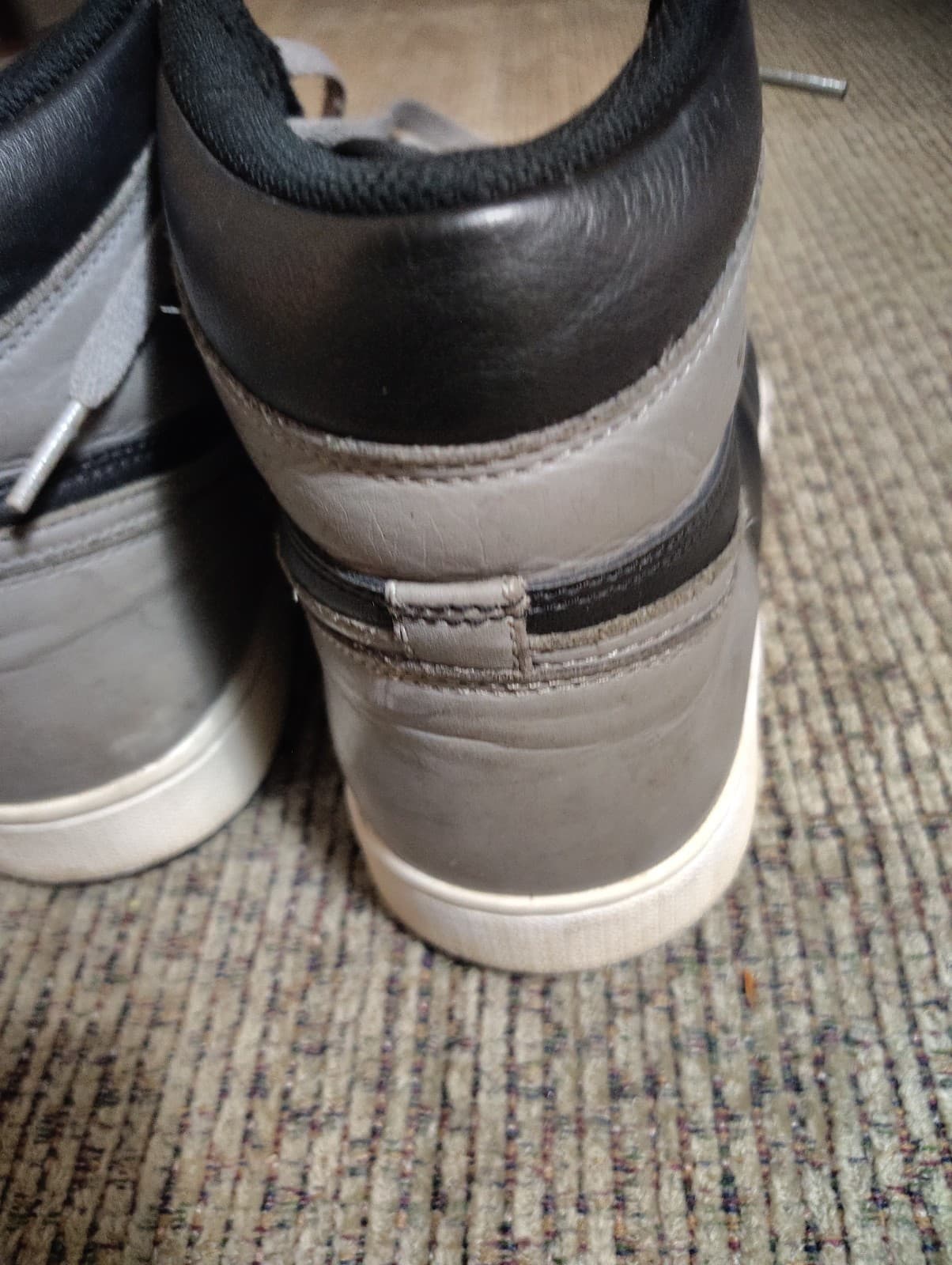 Nike Air Jordan High-Top Sneakers Black/Grey Size 12 - Thumbnail 13