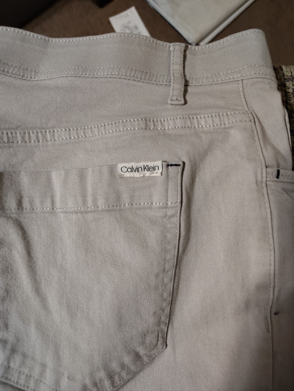 Calvin Klein Gray Jeans Men's Size W36 x L30 Slim Fit Denim Stretch Flex Waist - Thumbnail 8
