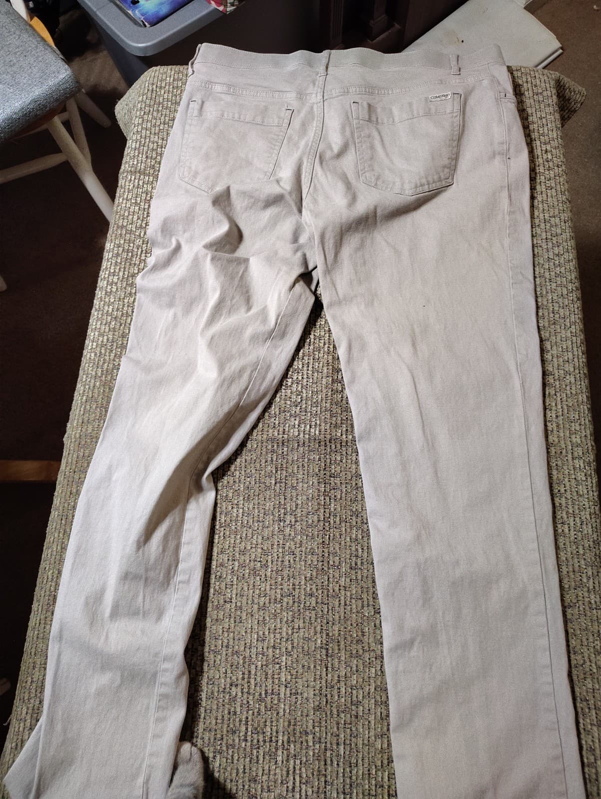Calvin Klein Gray Jeans Men's Size W36 x L30 Slim Fit Denim Stretch Flex Waist - Thumbnail 7