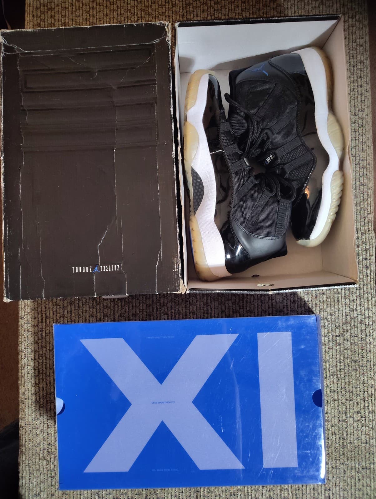 Nike Mens Air Jordan 11 Retro Space Jam 2009 378037-041 Rare Size 12 With Box - Thumbnail 23