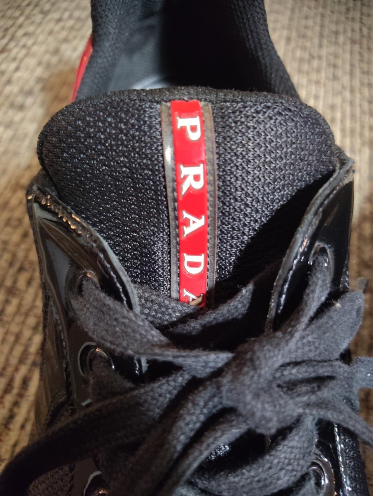 PRADA Size 11 America's Cup Men's Black Low Top Lace-Up Athletic Sneakers - Thumbnail 11