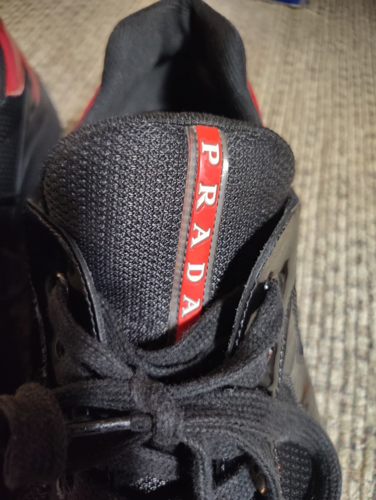 PRADA Size 11 America's Cup Men's Black Low Top Lace-Up Athletic Sneakers - Thumbnail 12