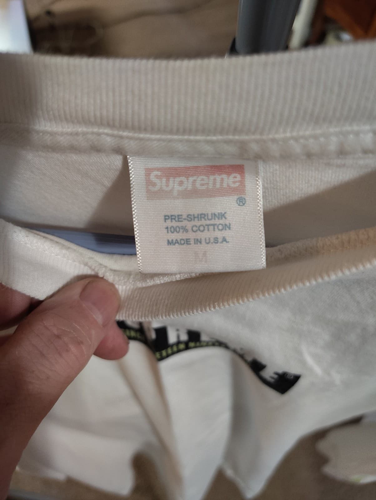 Supreme 1994 Ls Tee Long Sleeve T Shirt Men Sz L white - Thumbnail 4